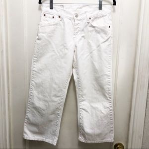 Lucky Brand Dungarees Classic Crop Capri Jeans